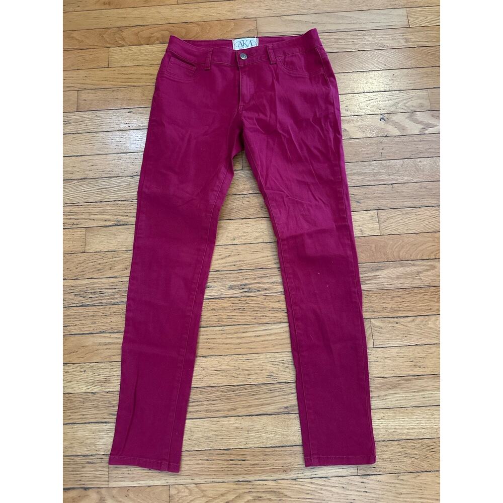 AKA New York Pink Skinny Jeans Women’s Size 29 Stretch Mid Rise Denim Pants